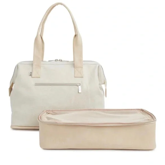 BEIS Cream and Tan Travel Bag - Picture 2 of 5